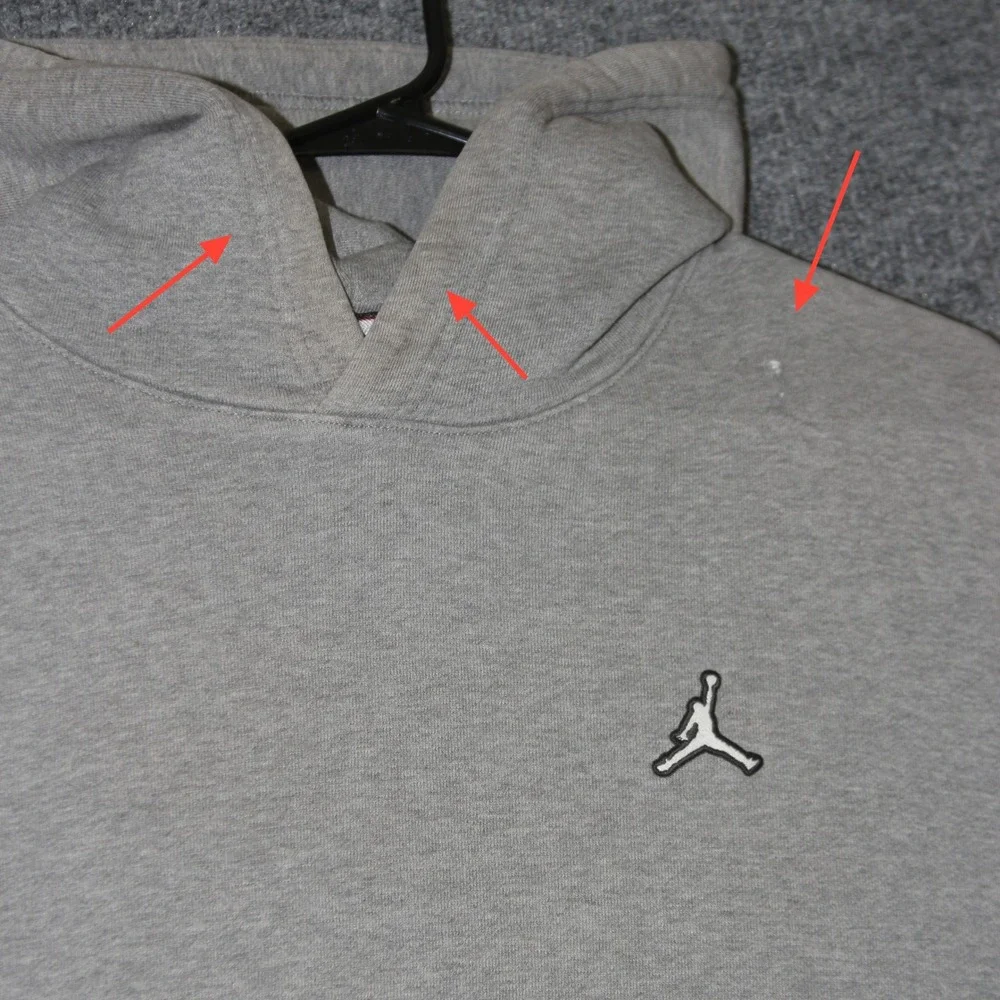Jordan Jumpman Hoodie‎ Mens M Grey Pullover Casual Athletic Sweatshirt Sport